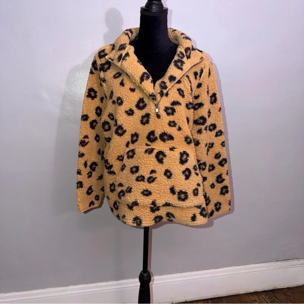 Style & Co Animal Print Half-Zip  Size XL - Picture 6 of 7